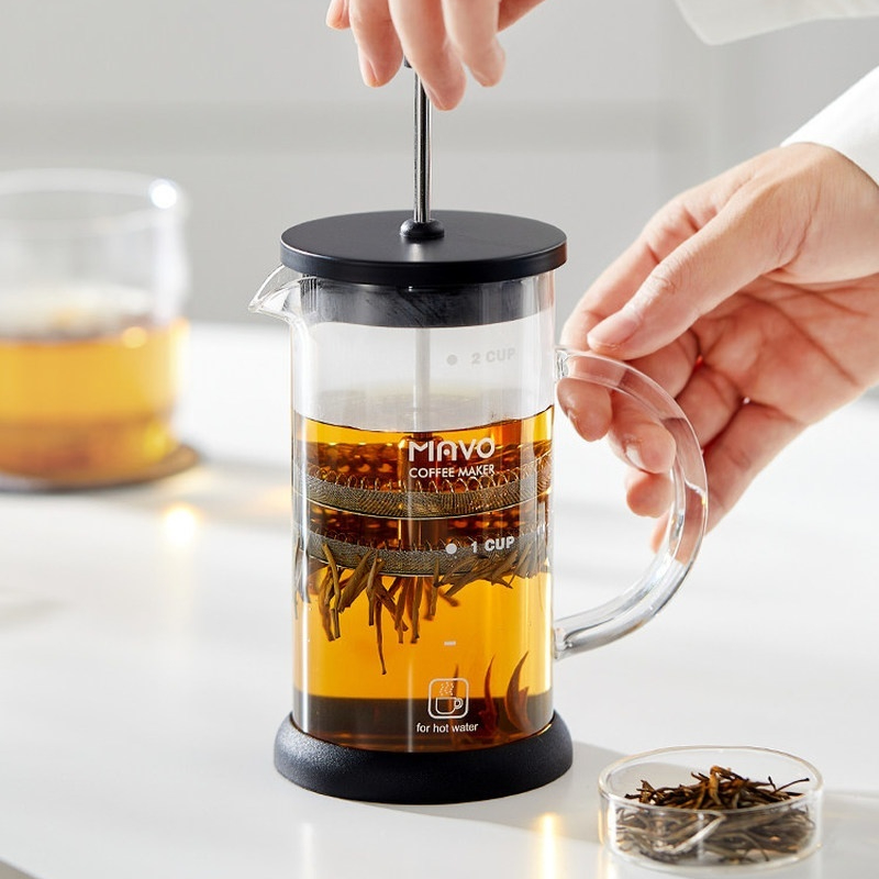 Cafetera francesa MAVO con fil - Coffee Tea Brew reseña y precio