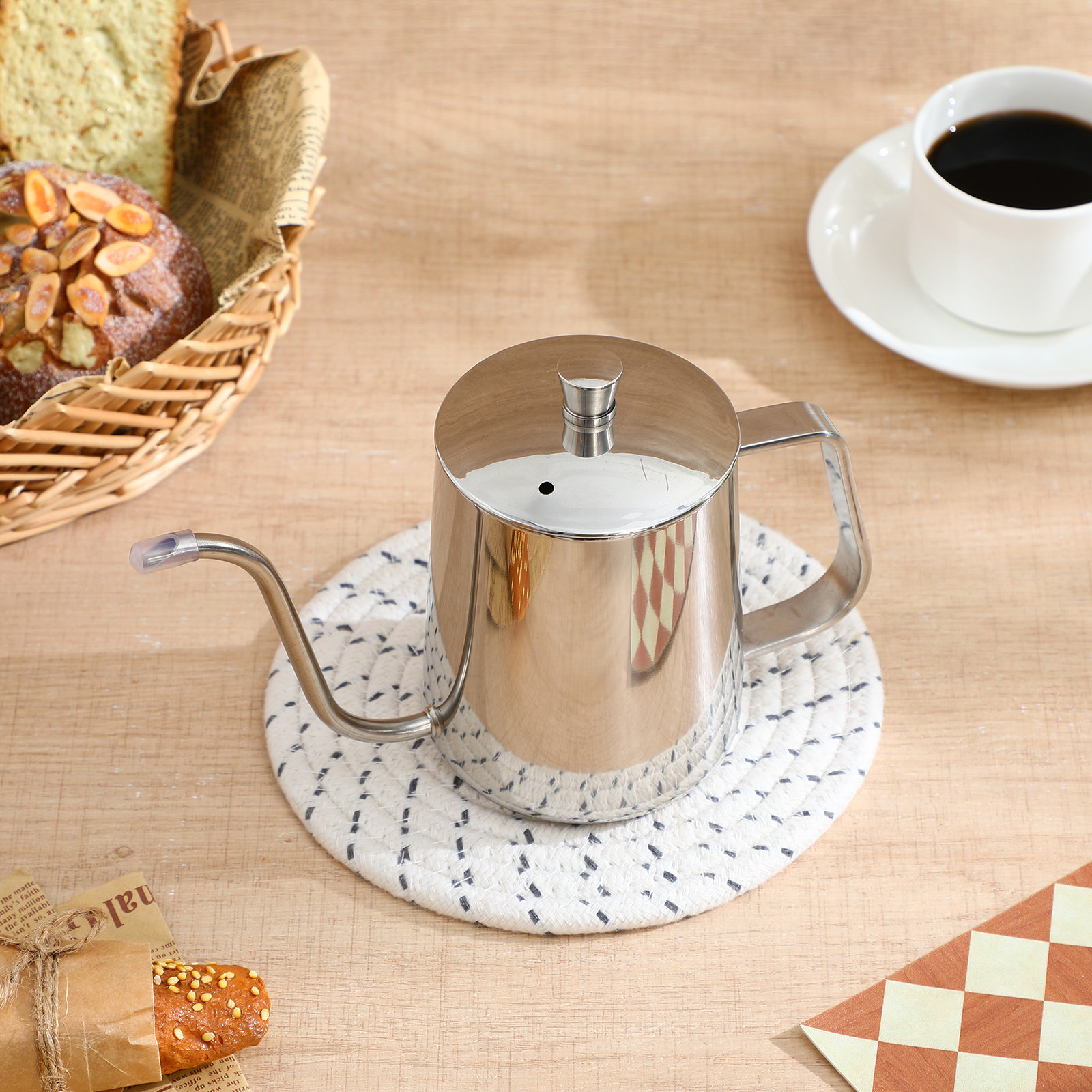 Tetera de Acero Inoxidable de  - Coffee Tea Brew reseña y precio