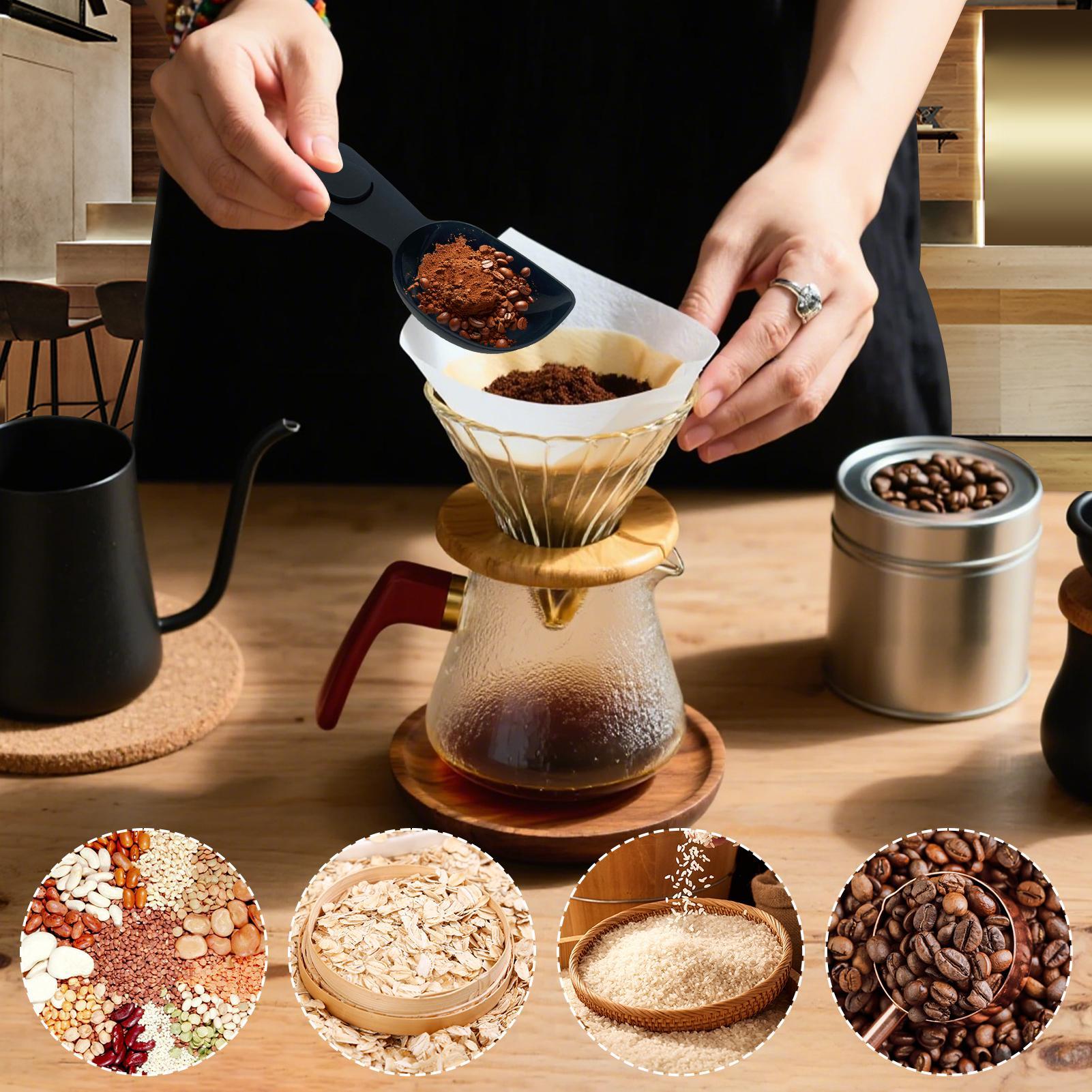 Cuchara de café con Clip, cuch - Coffee Tea Bean Leaf reseña y precio