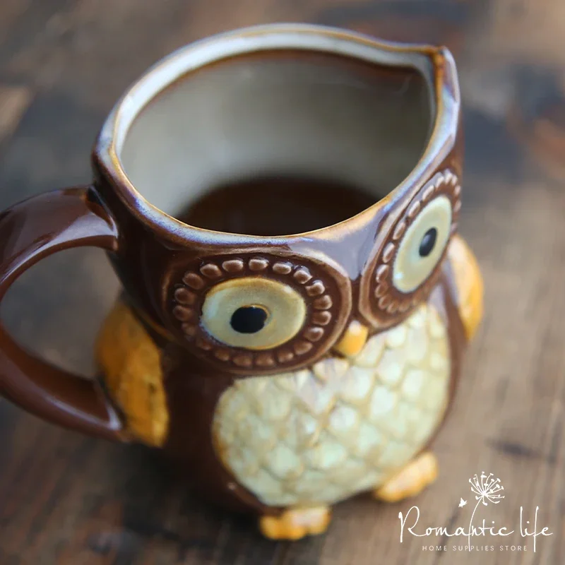 Lindo búho de dibujos animados - Morning Tea Coffee reseña y precio