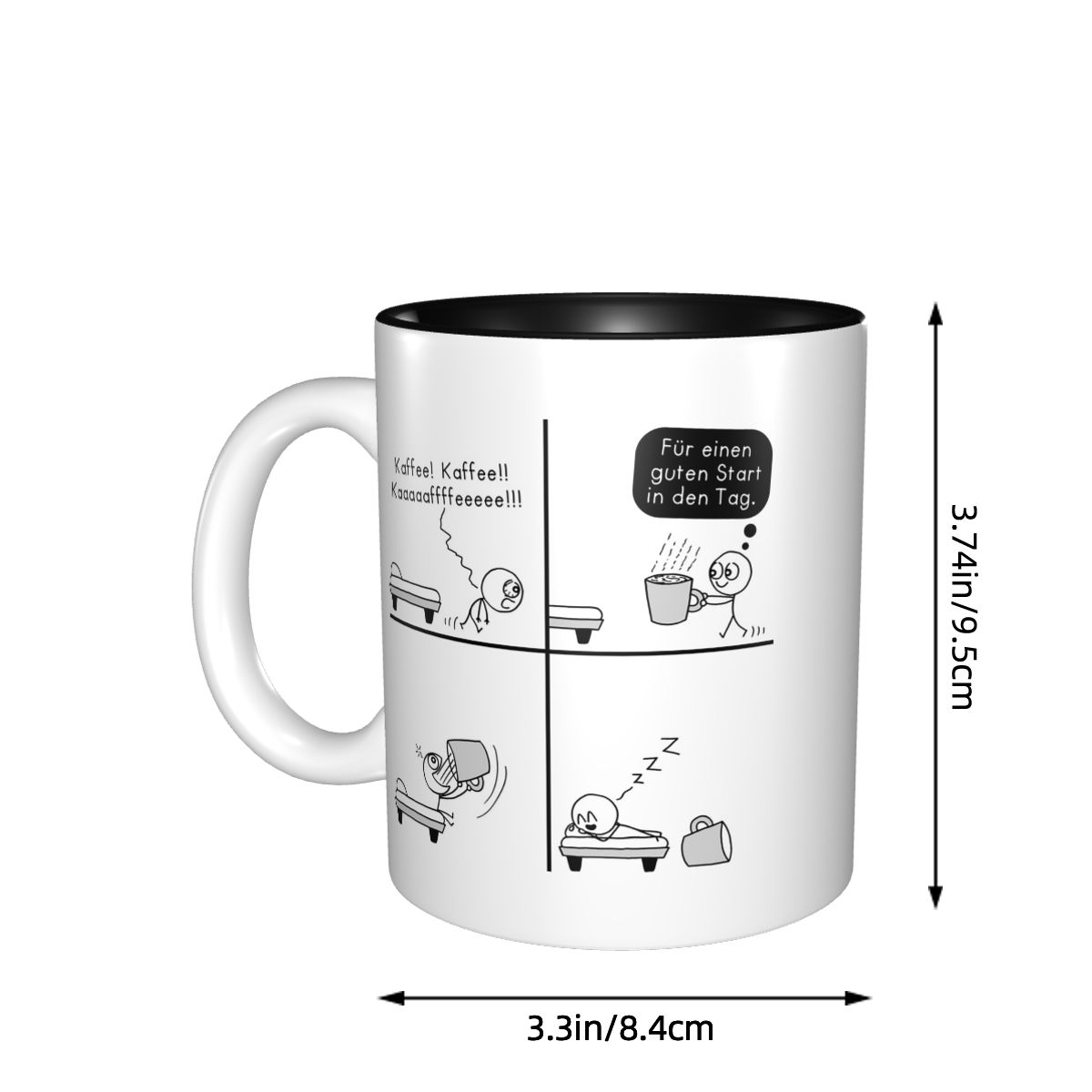 Taza de Café Divertida de Cerá - Morning Tea Coffee reseña y precio